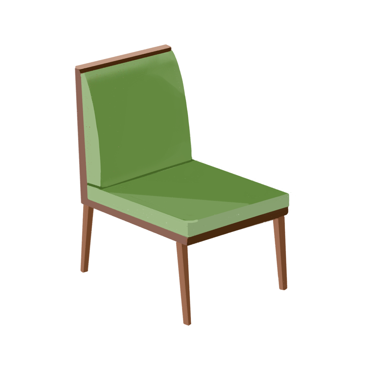 きれいな椅子 いす のイラスト エコのモト