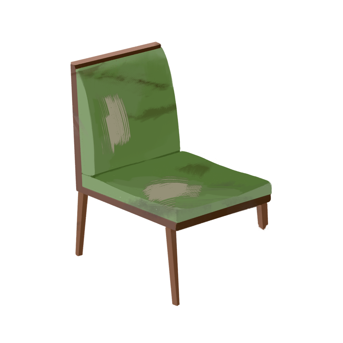 壊れた椅子 イス のイラスト エコのモト