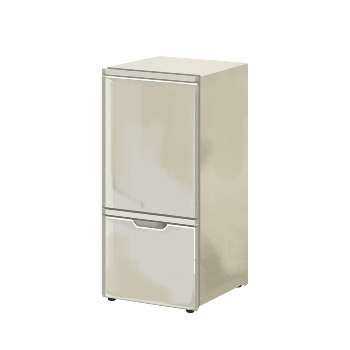 冷蔵庫斜め 中古のイラスト エコのモト