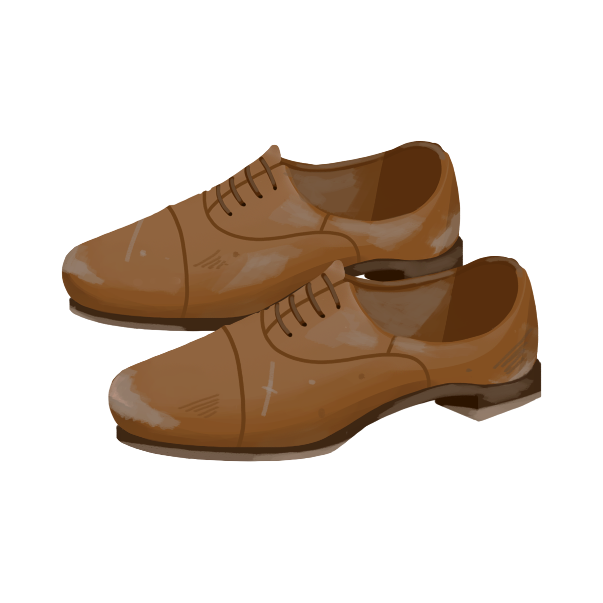 汚れた革靴のイラスト エコのモト