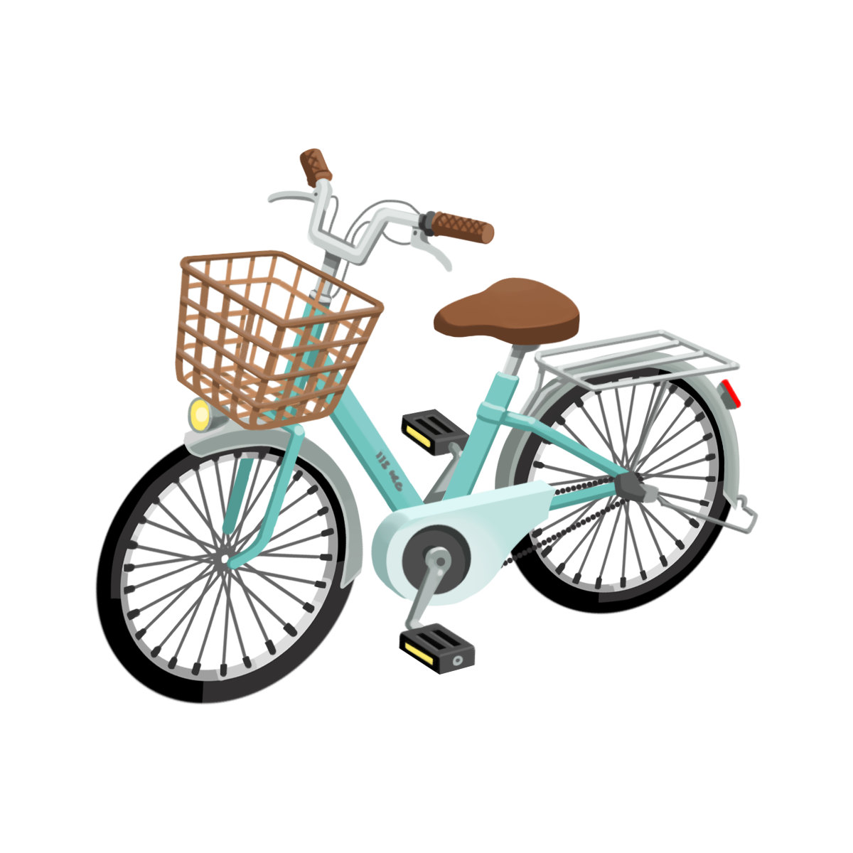 自転車の商用フリーな無料イラスト 新品・きれい