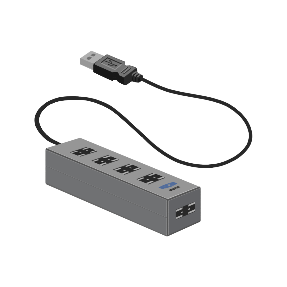 USBポートの商用フリーな無料イラスト 新品・きれい