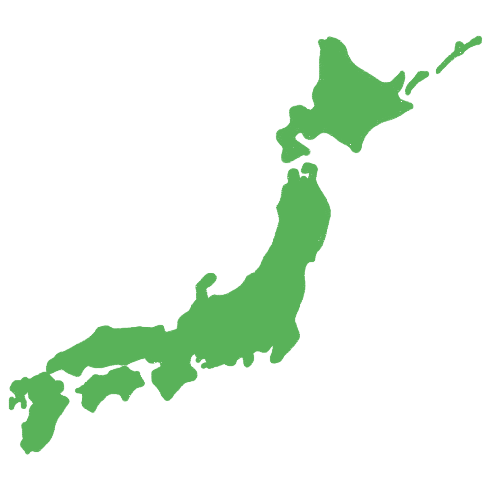 日本のマップの商用フリーな無料イラスト 地図