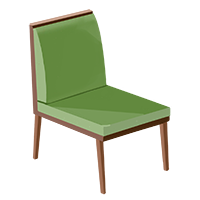 きれいな椅子（いす）の商用フリーな無料イラスト 中古・汚れた