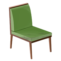 汚れた椅子（いす）の商用フリーな無料イラスト 新品・きれい