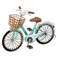 中古の自転車の商用フリーな無料イラスト