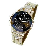 壊れたブランド物の腕時計の商用フリーな無料イラスト