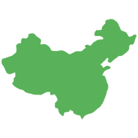 中国のマップの商用フリーな無料イラスト