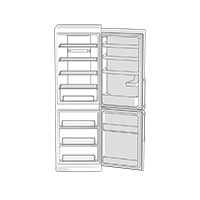 冷蔵庫01の商用フリーな無料イラスト